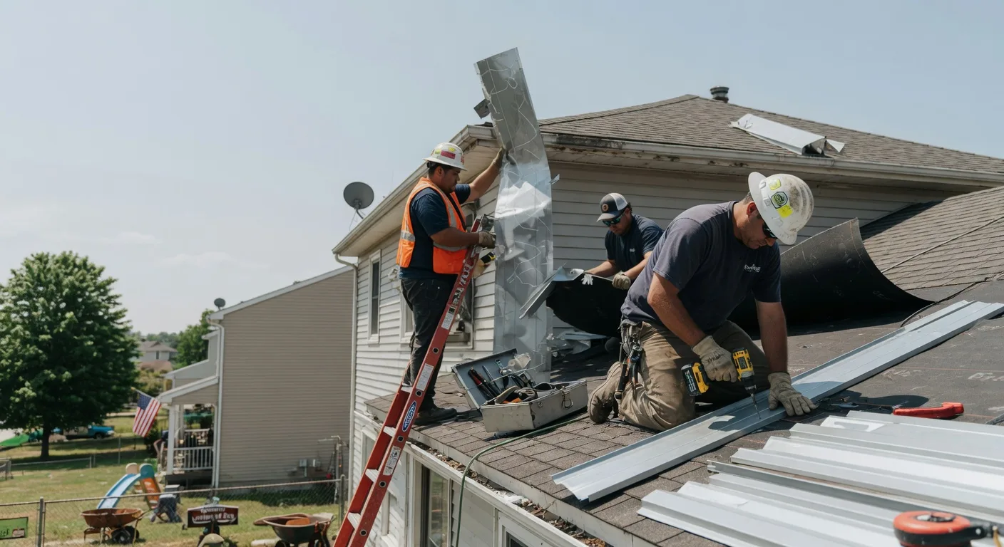 Storm Damage Metal Roof Repair in Tuscarora, PA